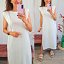Vestido Hombreras Blanco